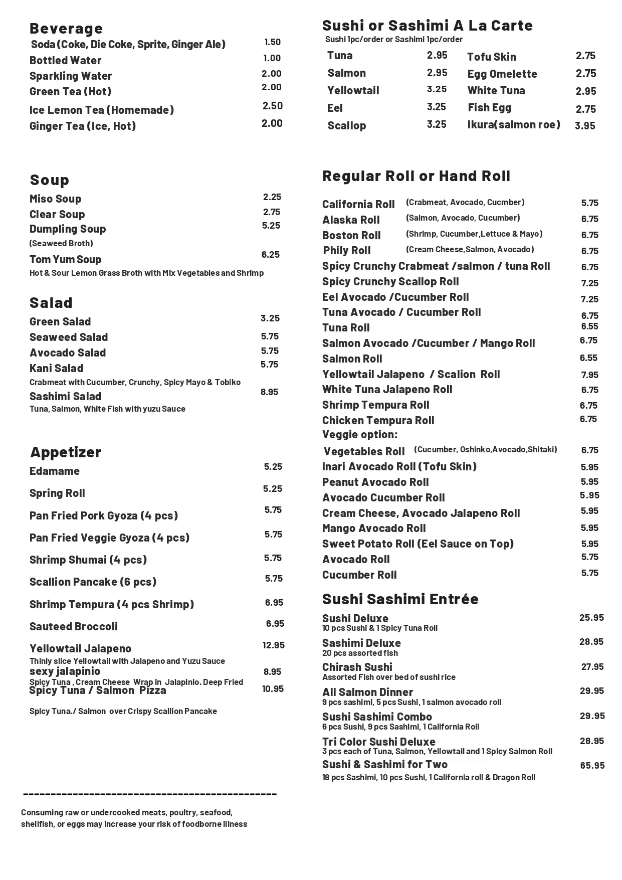 Sushi & Noodles-Japanese-Restaurant-menu-page2-Brooklyn